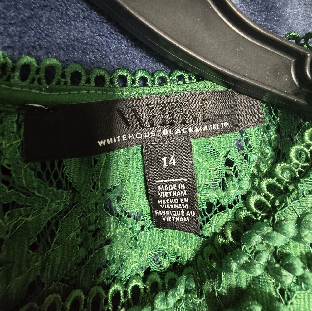 Green blouse lace
